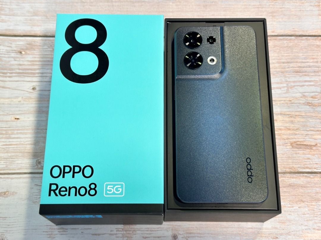 OPPO RENO 8 黑色256G 拆封新品, 手機及配件, 手機, Android 安卓手機