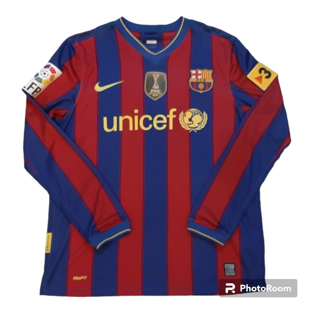 Messi barcelona jersey long sleeve on sale