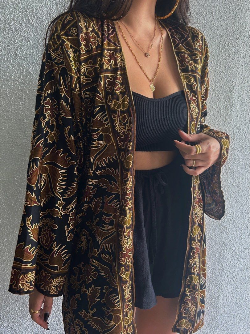 Gold hotsell kimono jacket