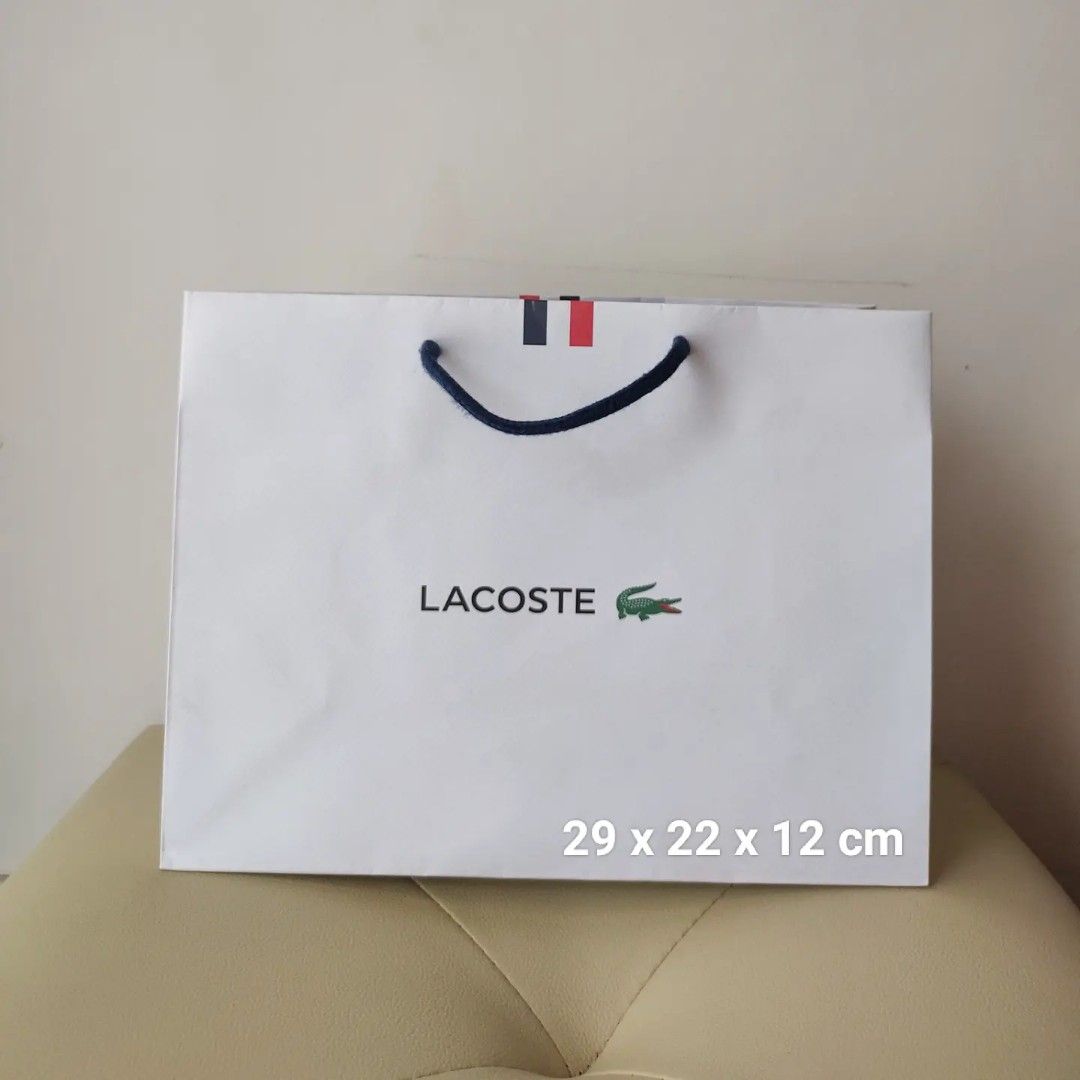 Paper Bag lacoste small asli original paperbag lacoste asli Serba Serbi Others di Carousell