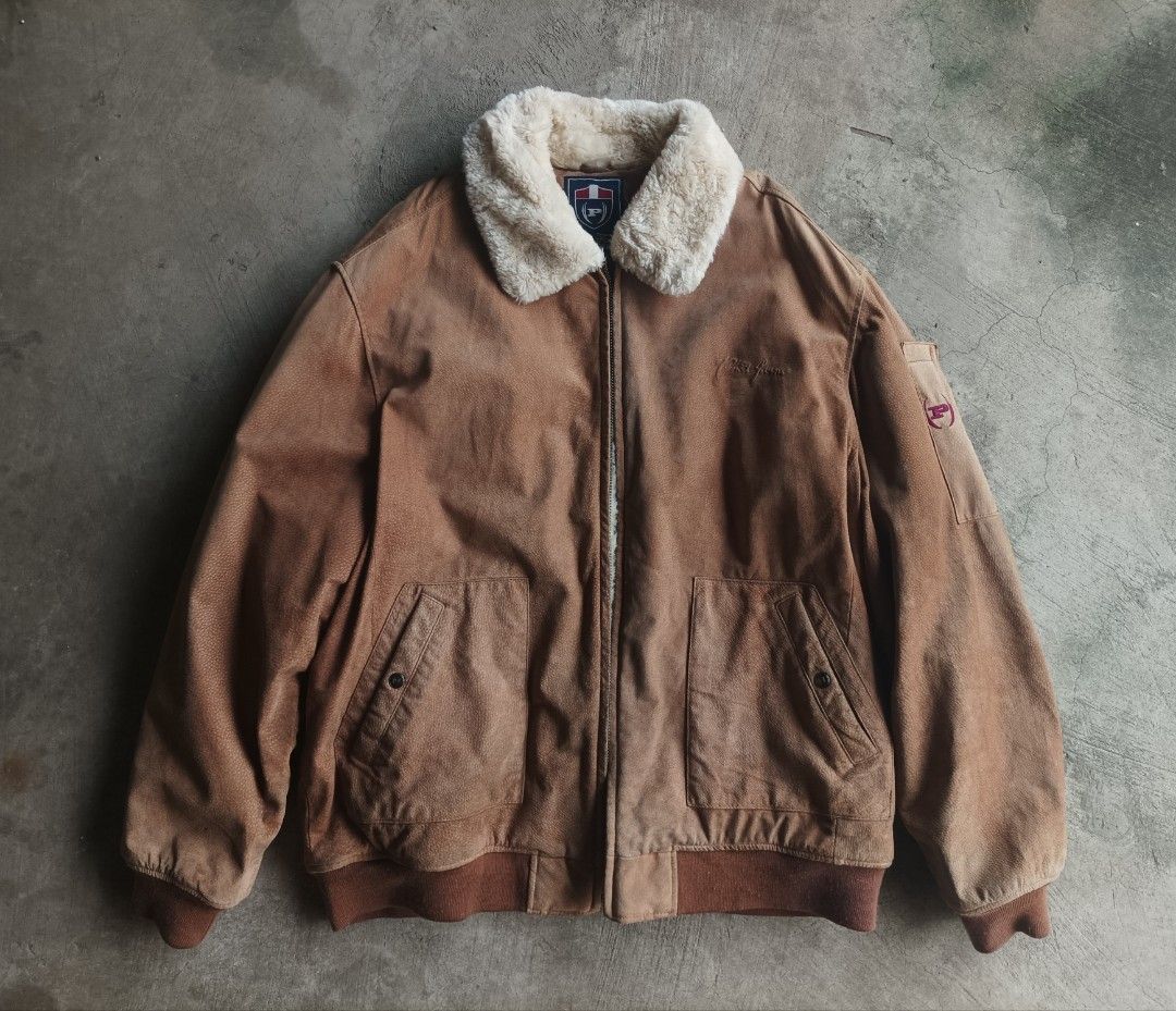 Phat farm suede leather jacket top
