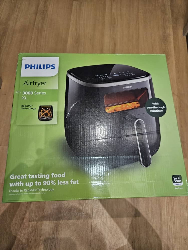 Philips Airfryer 3000 Series XL Digital Window HD9257/80, TV & Home