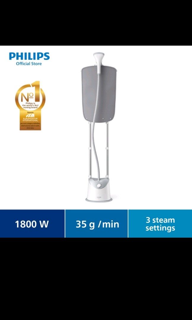 PHILIPS Easy Touch Stand Garment Steamer GC487/86, TV & Home