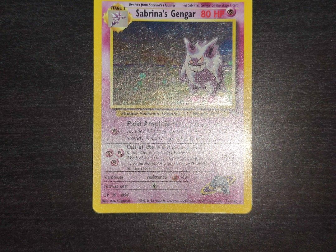 Pokemon Sabrina Gengar 14/132 Holo Rare, Hobbies & Toys, Toys & Games on  Carousell