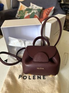 Polène  Bag - Numéro Un Nano - Tan Textured leather