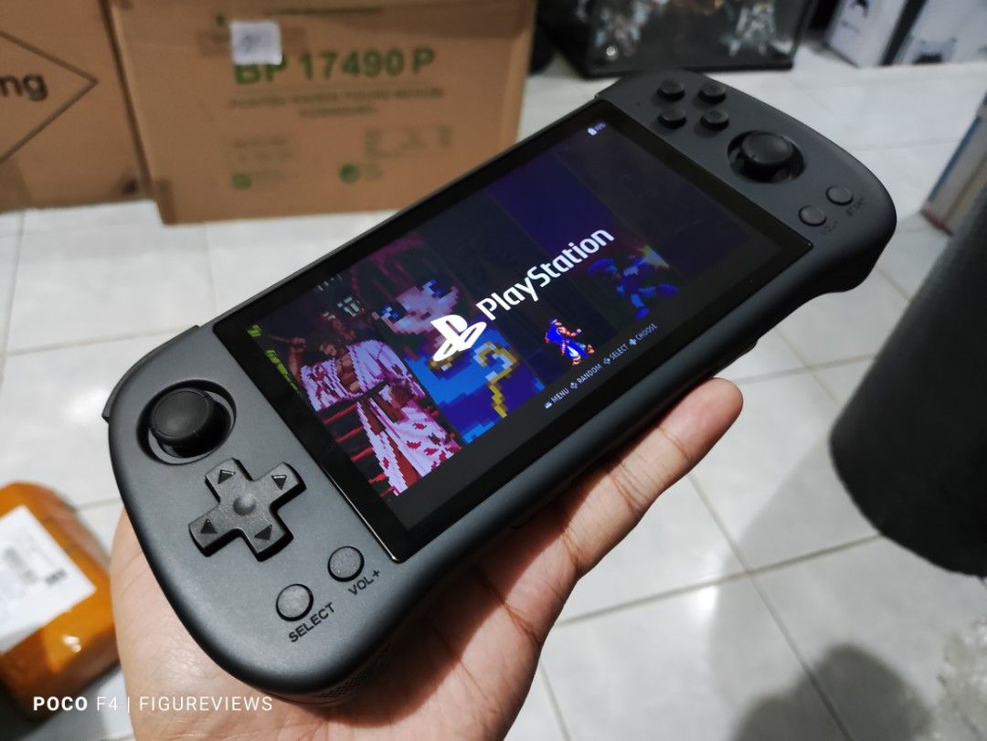 Powkiddy X55 5.5inch 720p 16GB+32GB Black Retro Handheld Console PS1 ...