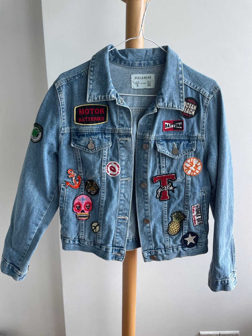 Pull&bear denim jacket in light blue hotsell