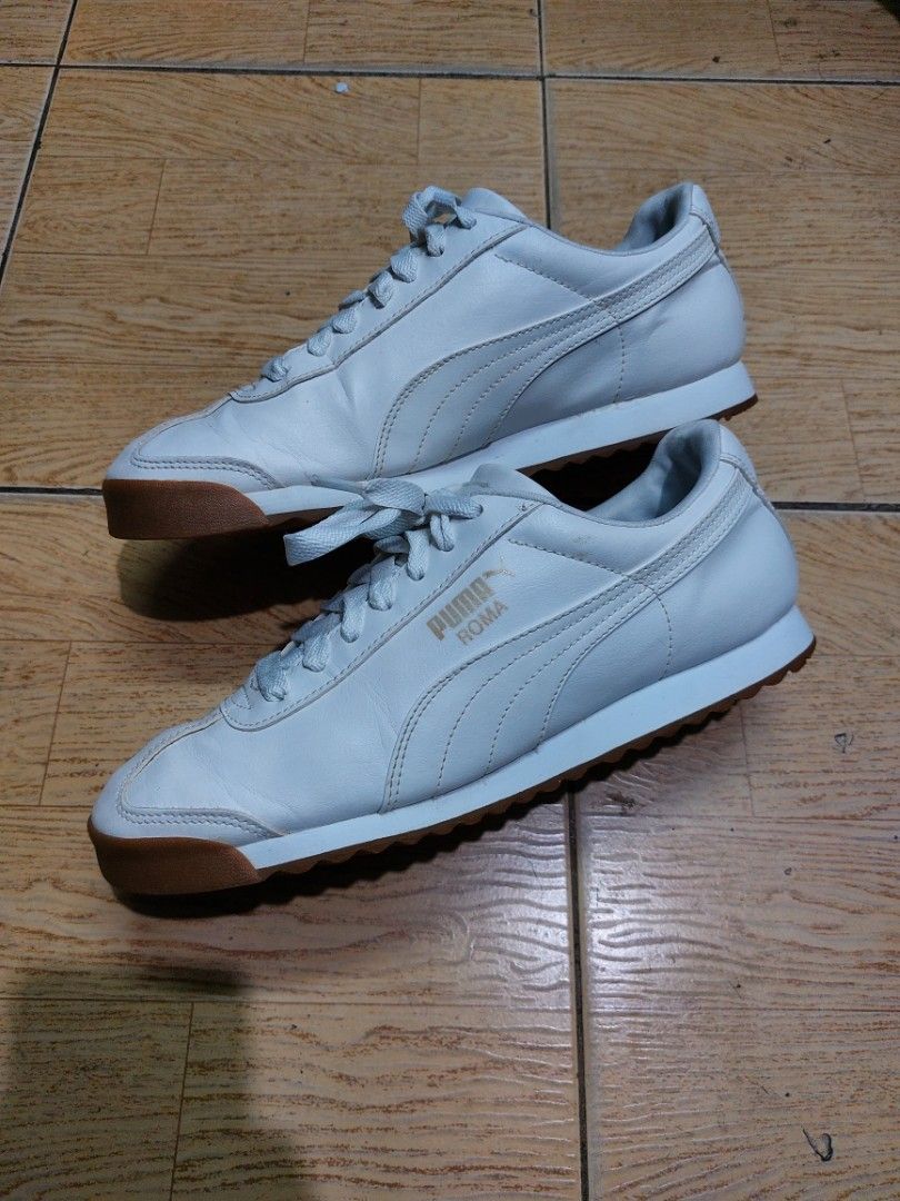 Puma roma hotsell white gum