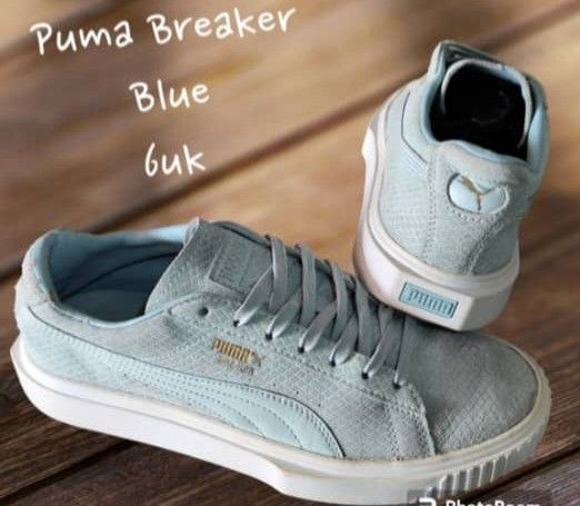Light blue pumas shoes cheap