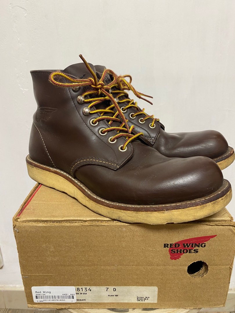 Red wing 8134 us7 d頭8160 Wesco whites, 男裝, 鞋, 靴- Carousell