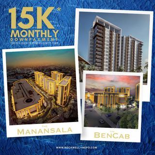 Rockwell Condominium 15k monthly! Angeles City, near Clark Global, Airport, Pampanga condo for sale nr San Fernando