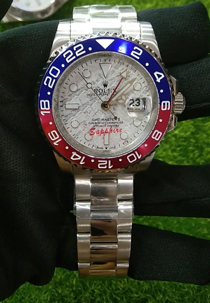 Rolex Pepsi white black dial Men s Fashion Watches Accessories