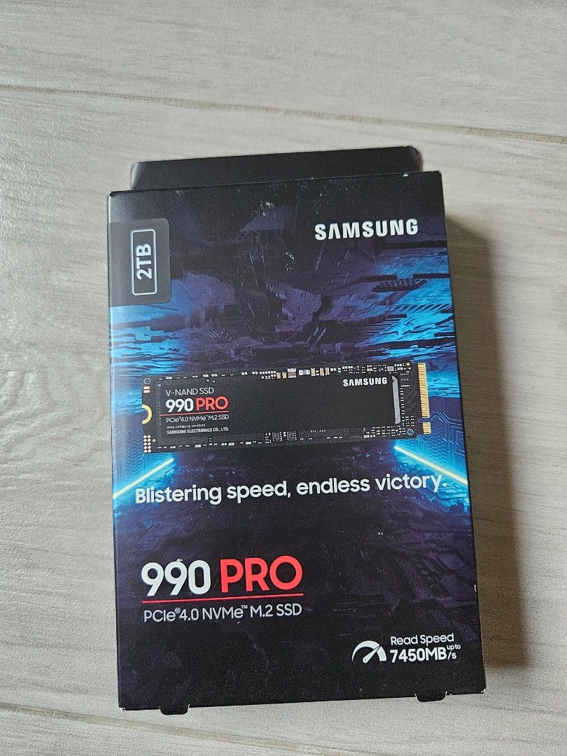 Samsung 三星990 PRO PCIe 4.0 NVMe SSD 2TB (MZ-V9P2T0B/AM), 電腦