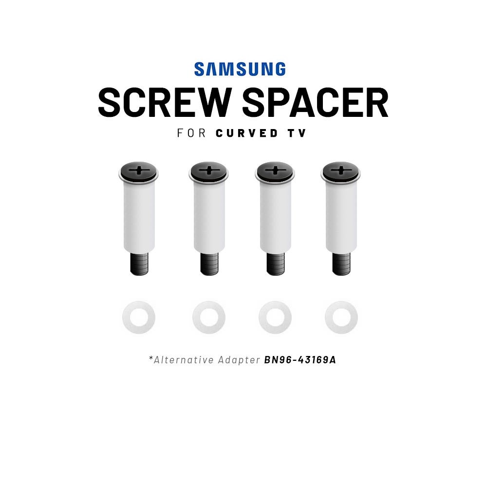 Screw Samsung Curved TV Bracket Wall Mount M8 Using Spacer Alternative Adapter BN9643169A, TV