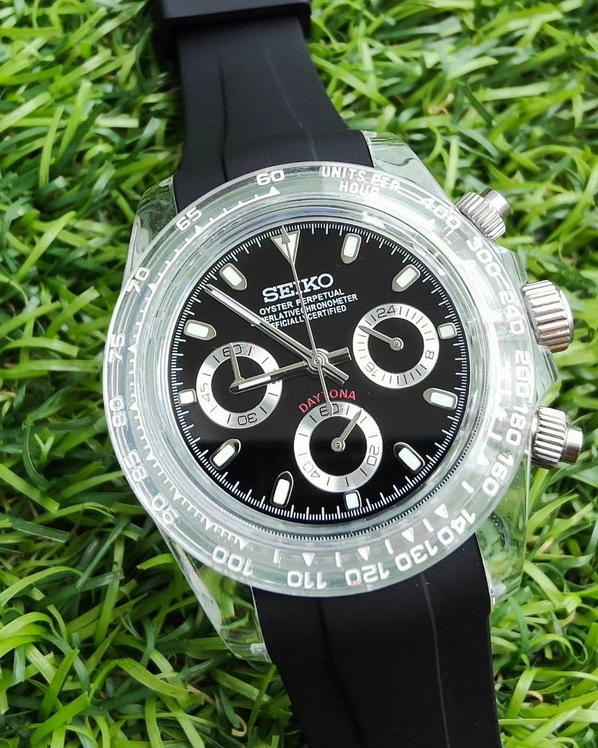 Seiko Daytona Style (Mod), Men's Fashion, Watches & Accessories