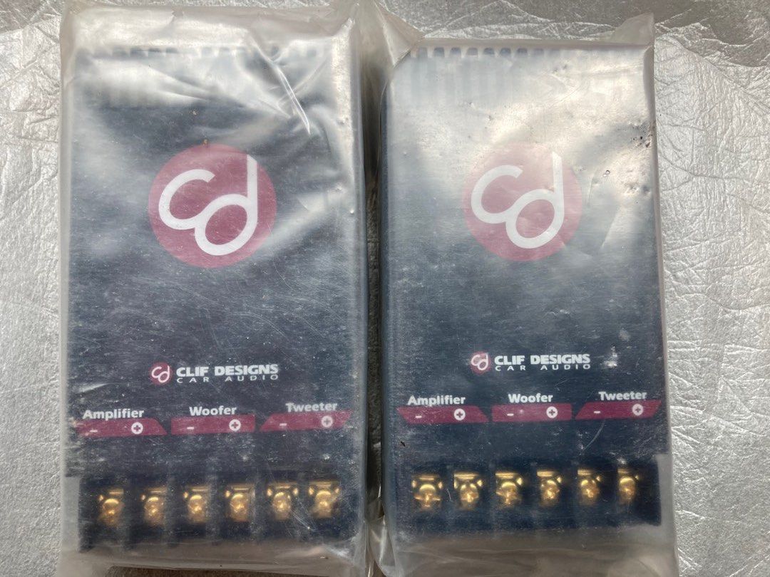 Seperates for Car Audio by Clif Design ( Pair ) (Category: Audio, Video, Alarm and other Electronic Accessories) located in Quezon City. Submitted by hfa79 (Listing ID 1260164205, Image 2). Description: Seperates for Car Audio Amplifier Inputs Speaker Outputs for Tweeter and Subwoofer Bought in the USA.
