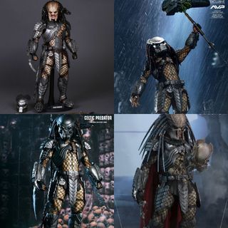 Set of 4 Hot Toys AVP Alien vs Predator 1/6 scale figure