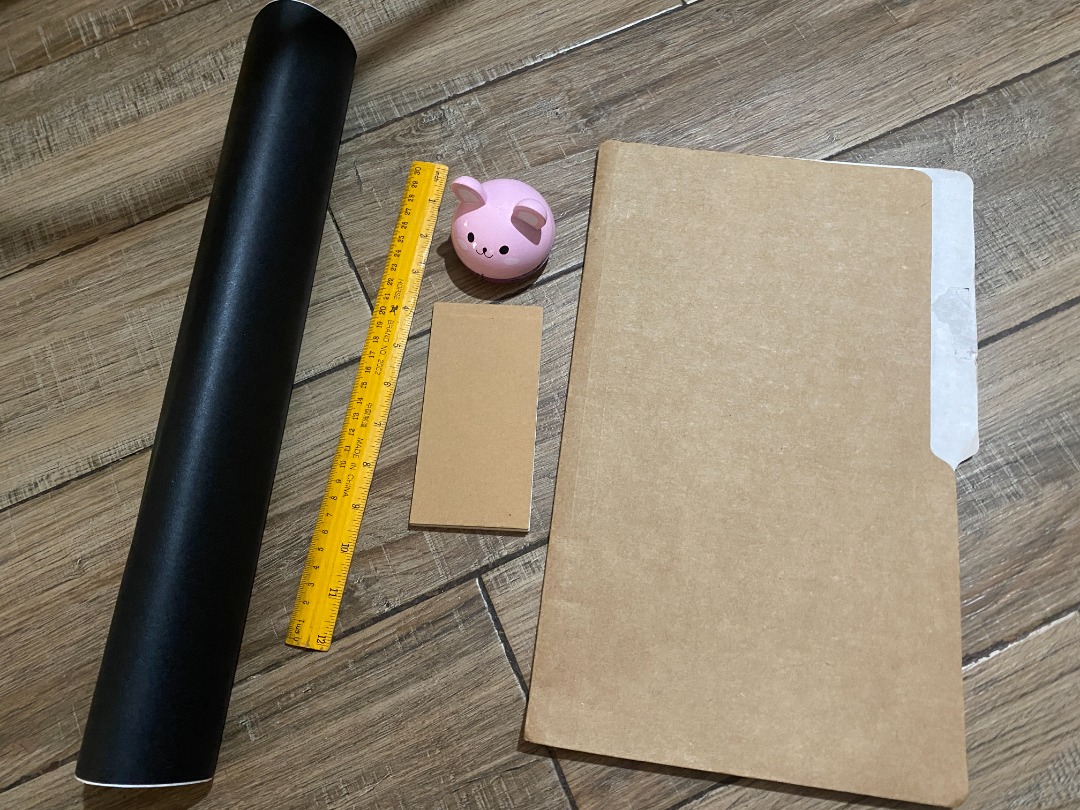 set of 5 - chalkboard sticker, ruler, timer, to do list, long folder ...