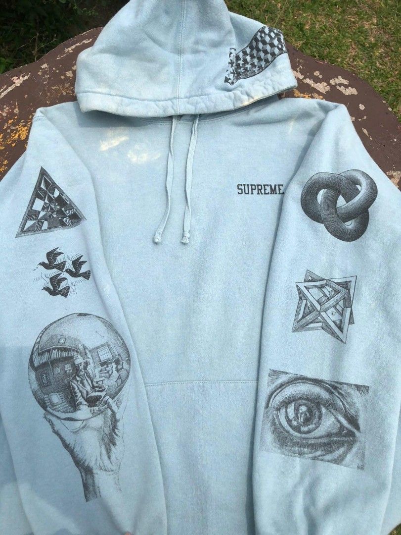 Supreme x 2025 mc escher hoodie