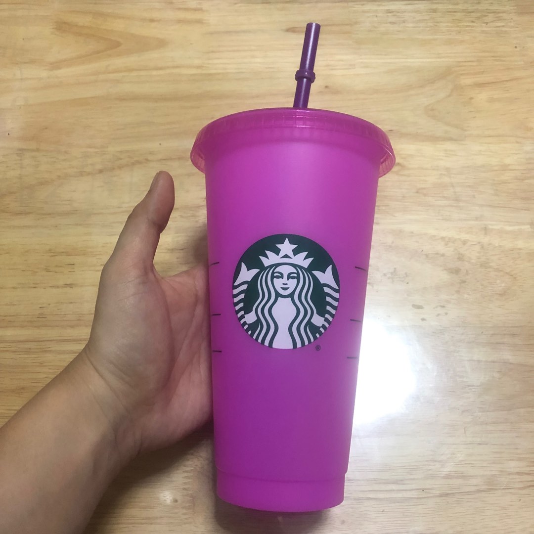 Starbucks Tumbler with Straw, Furniture & Home Living, Kitchenware