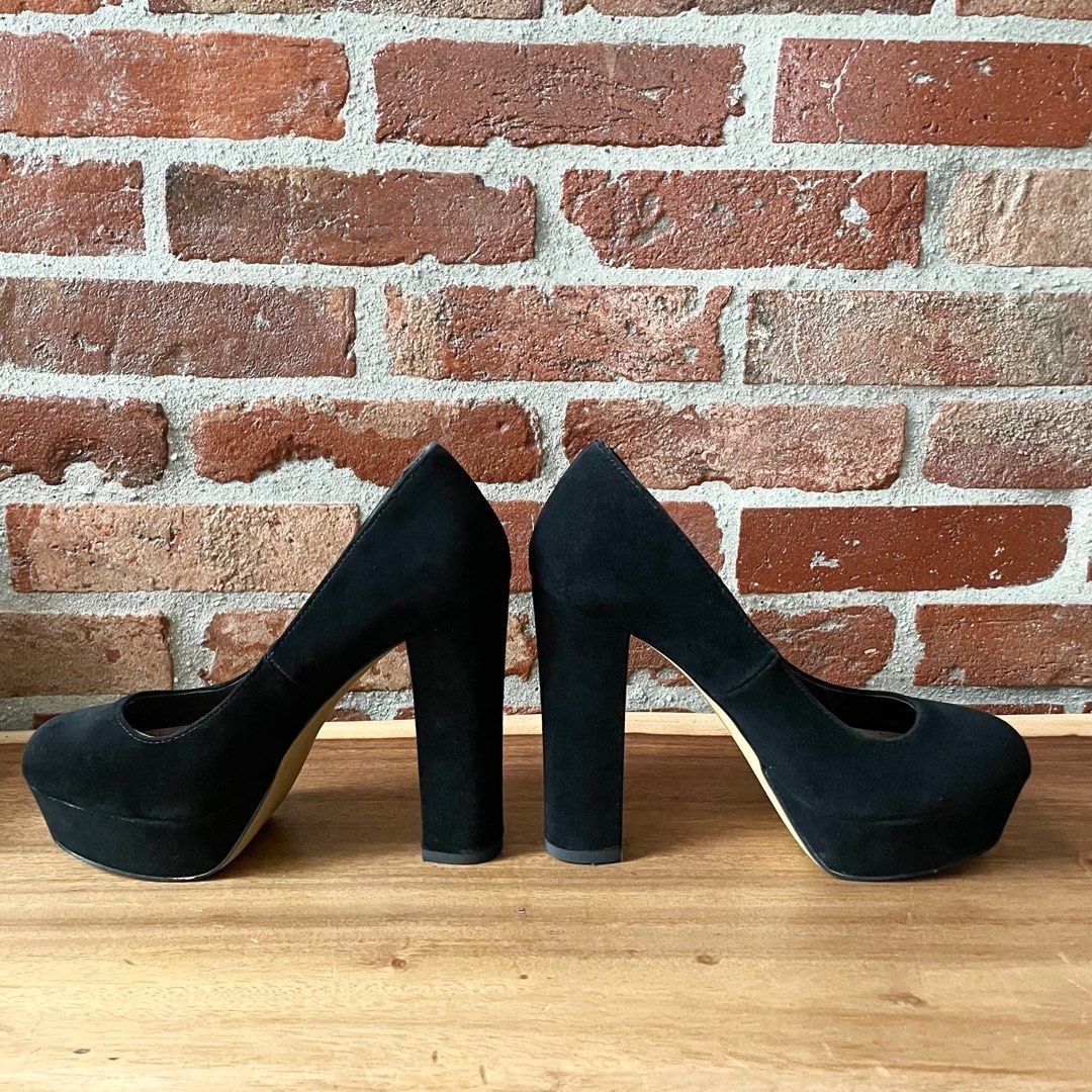 Steve madden velvet top heels