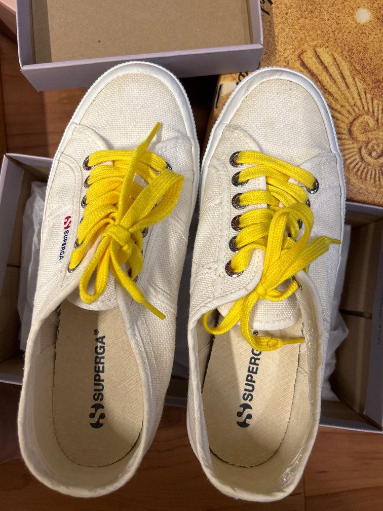 Superga best sale yellow shoes