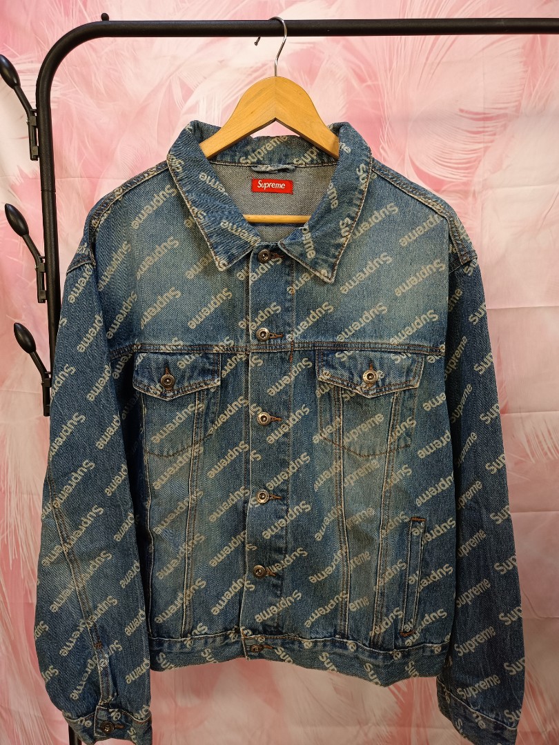 Louis Vuitton X Supreme Denim Jacket, Men's Fashion, Coats, Jackets and  Outerwear on Carousell