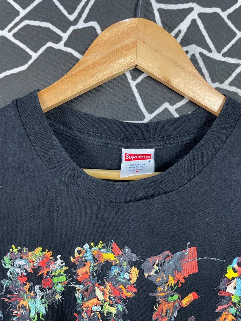 Supreme big logo t shirt online