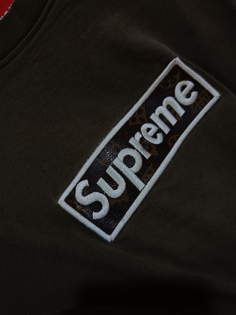 Supreme x LV Sweatshirt Men s Fashion Tops Sets Tshirts