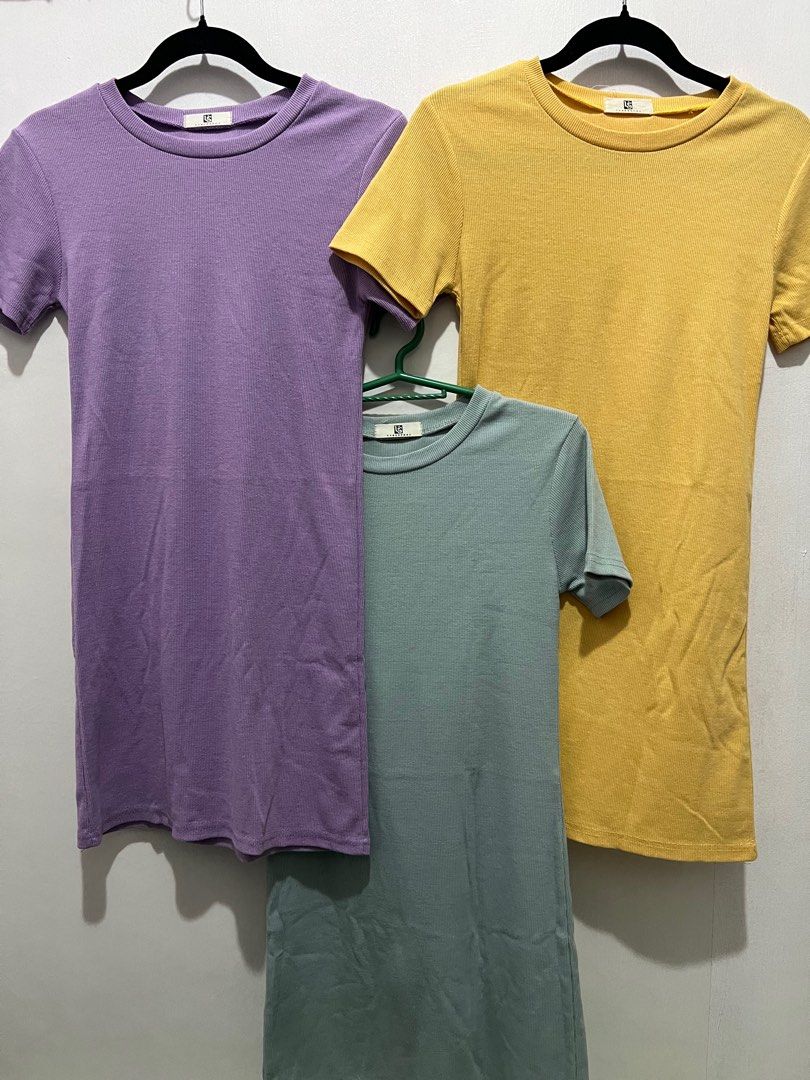 t shirt dress (Category: Dresses) located in Pasig City. Submitted by _heysissy (Listing ID 1260192632, Image 1). Description: three for 250.