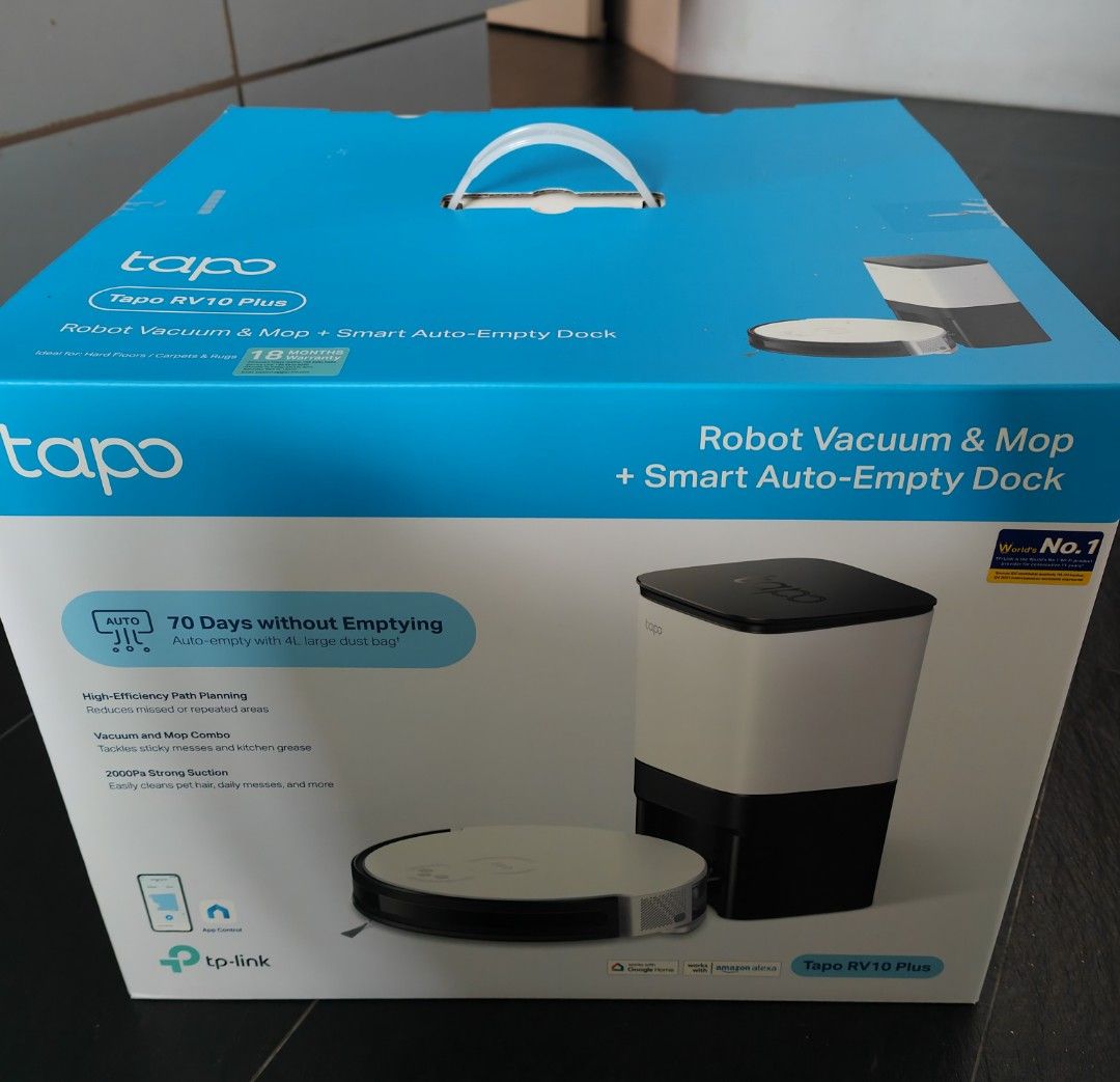 Tapo TpLink RV 10 Plus, TV & Home Appliances, Vacuum Cleaner