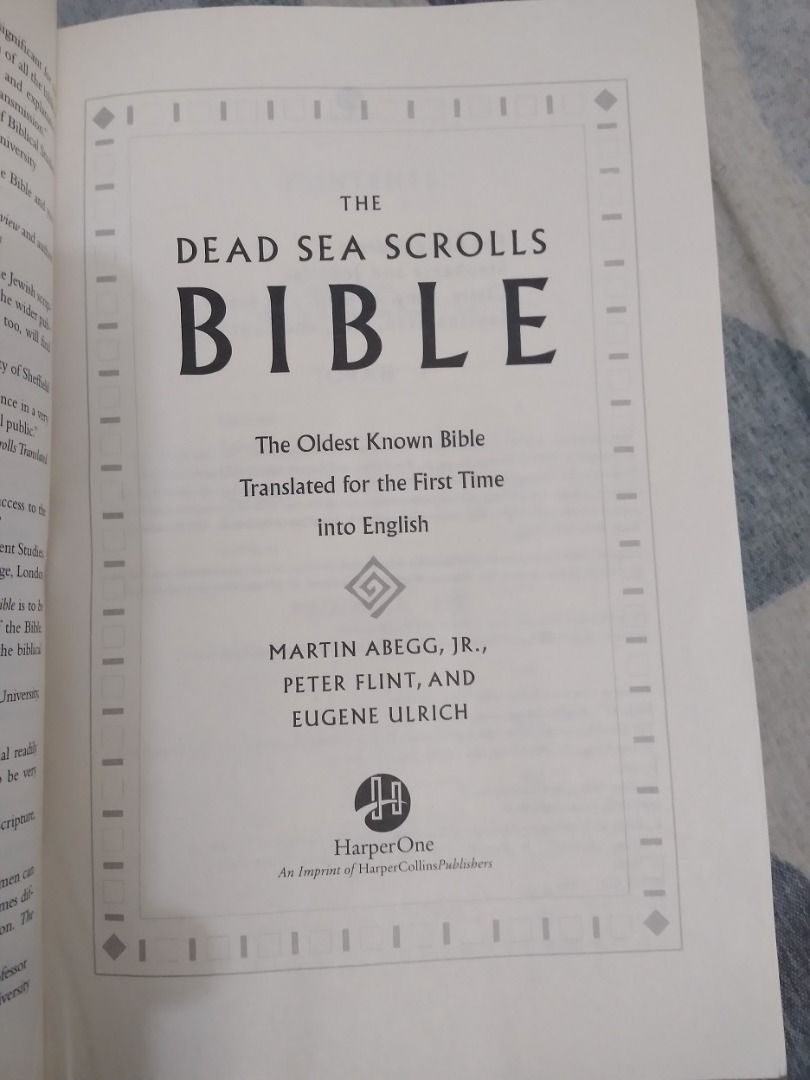 The dead sea scrolls bible the oldest known bible translated in