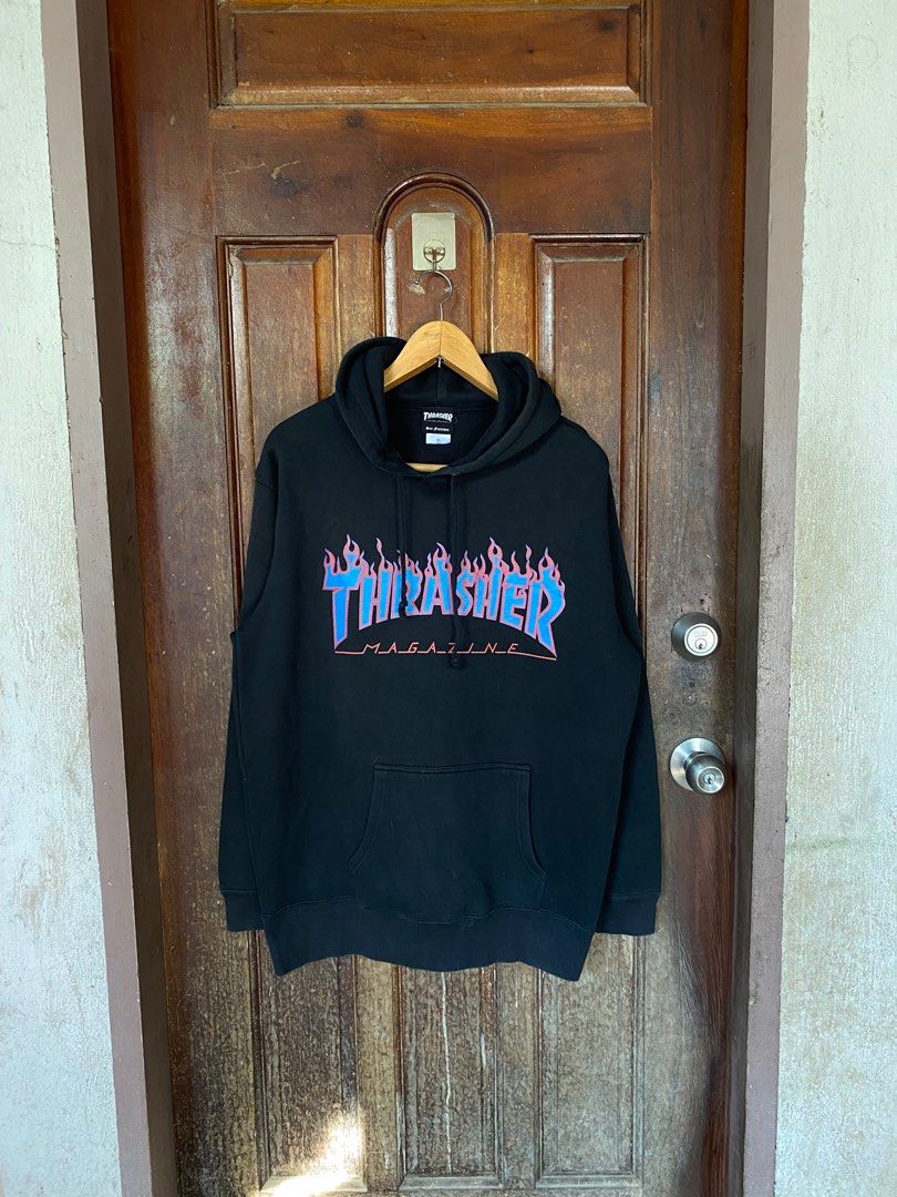 Blue and purple store flame thrasher hoodie