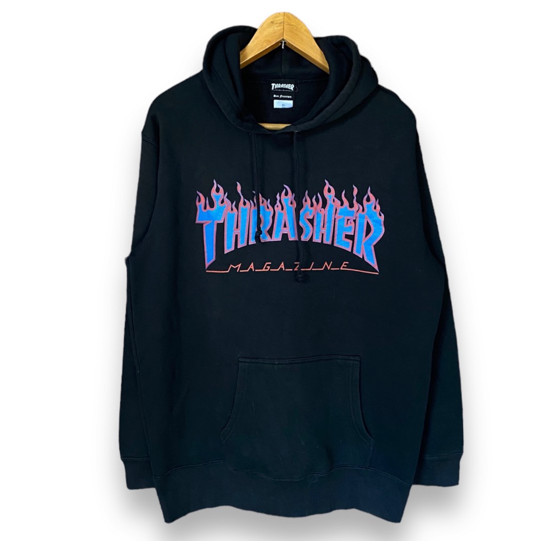 Thrasher flame hoodie Men s Fashion Coats Jackets and