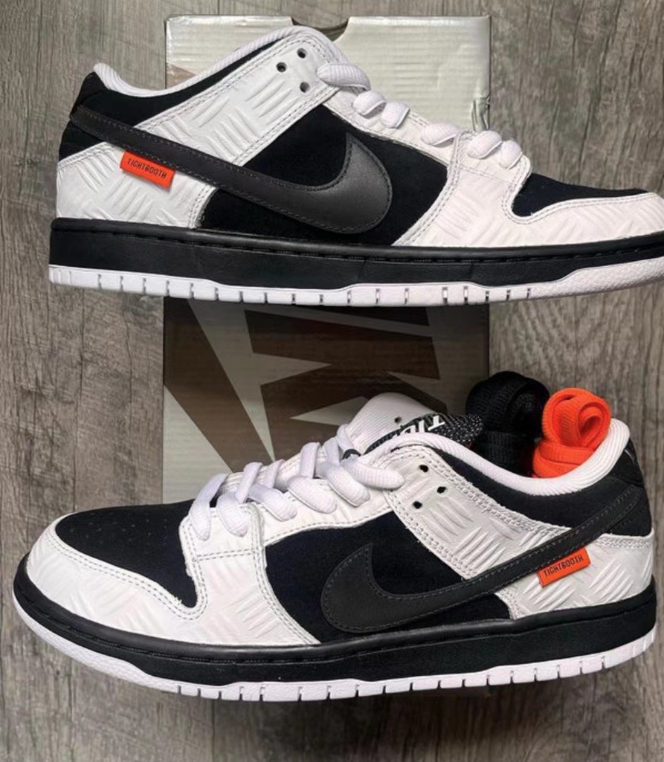 TightBooth 聯名Nike Dunk SB Low 低幫運動波鞋男女齊碼黑白色