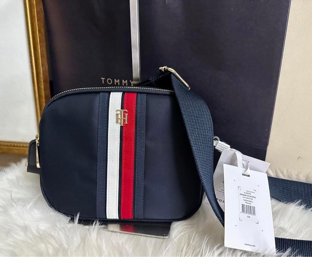 Tommy Hilfiger Sling Bag, Women's Fashion, Bags & Wallets, Crossbody Railing Pots Home Depot Hanging Baskets Flowers