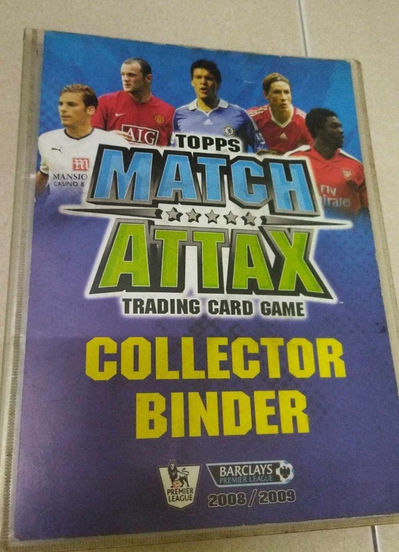 Topps Match Attax Trading Card Game 2008/2009 with Collection Binder, Hobbies & Toys, Toys