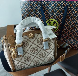 Tory Burch T Monogram Jacquard Mini Tote, Women's Fashion, Bags & Wallets,  Shoulder Bags on Carousell