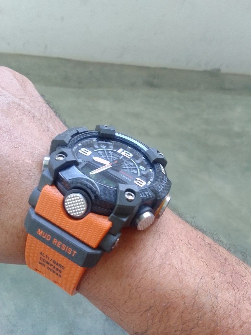 Casio g shock outlet mudmaster orange