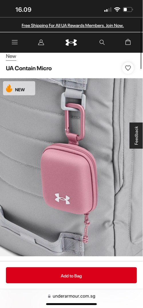 UA contain Micro Pouch - UNDER ARMOUR, Women's Fashion, Bags
