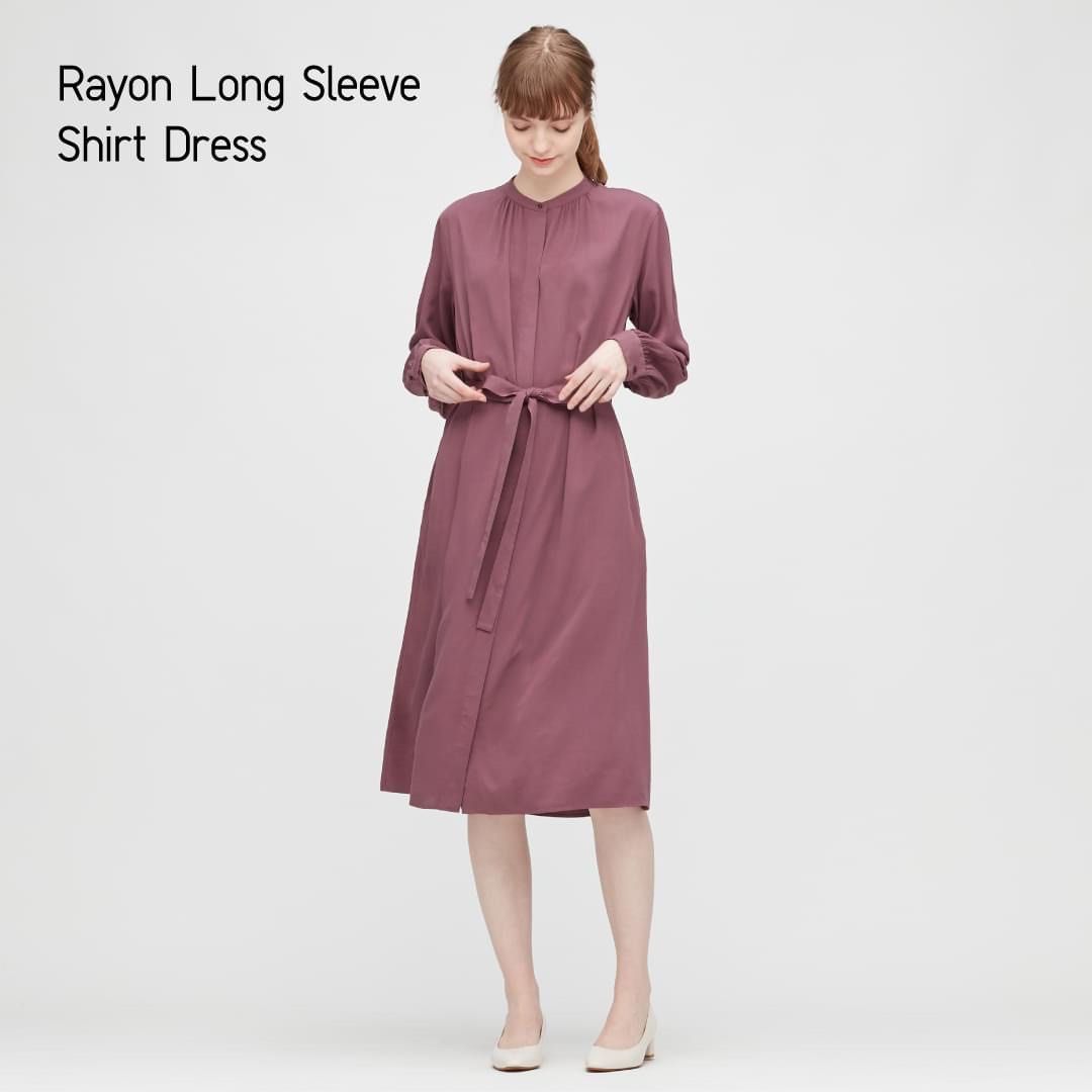 Uniqlo rayon dress discount