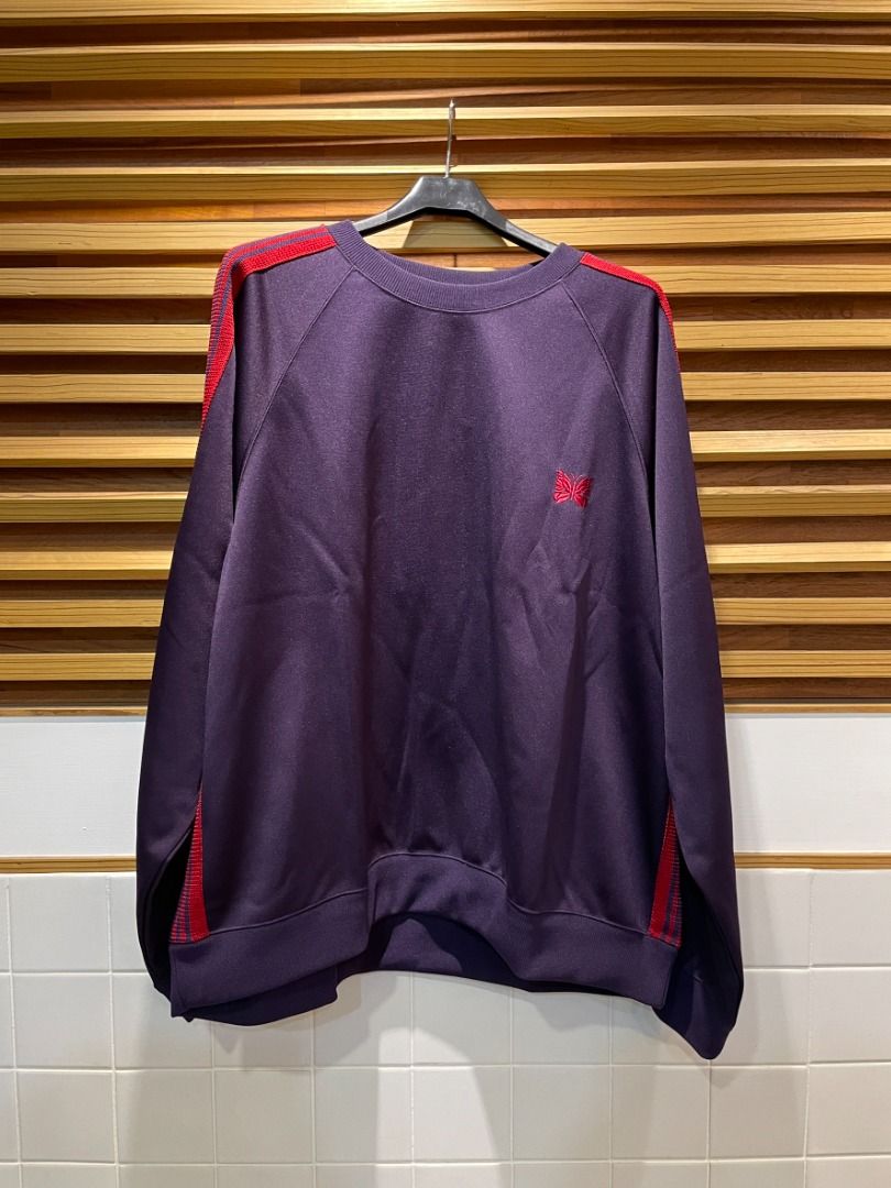 UNIQUE｜全新現貨 NEEDLES Track Crew Neck Shirt - Poly Smooth 紫色衛衣 日製 (售出)