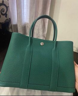 Buy Brand New & Pre-Owned Luxury Hermes Garden Party 30, Green