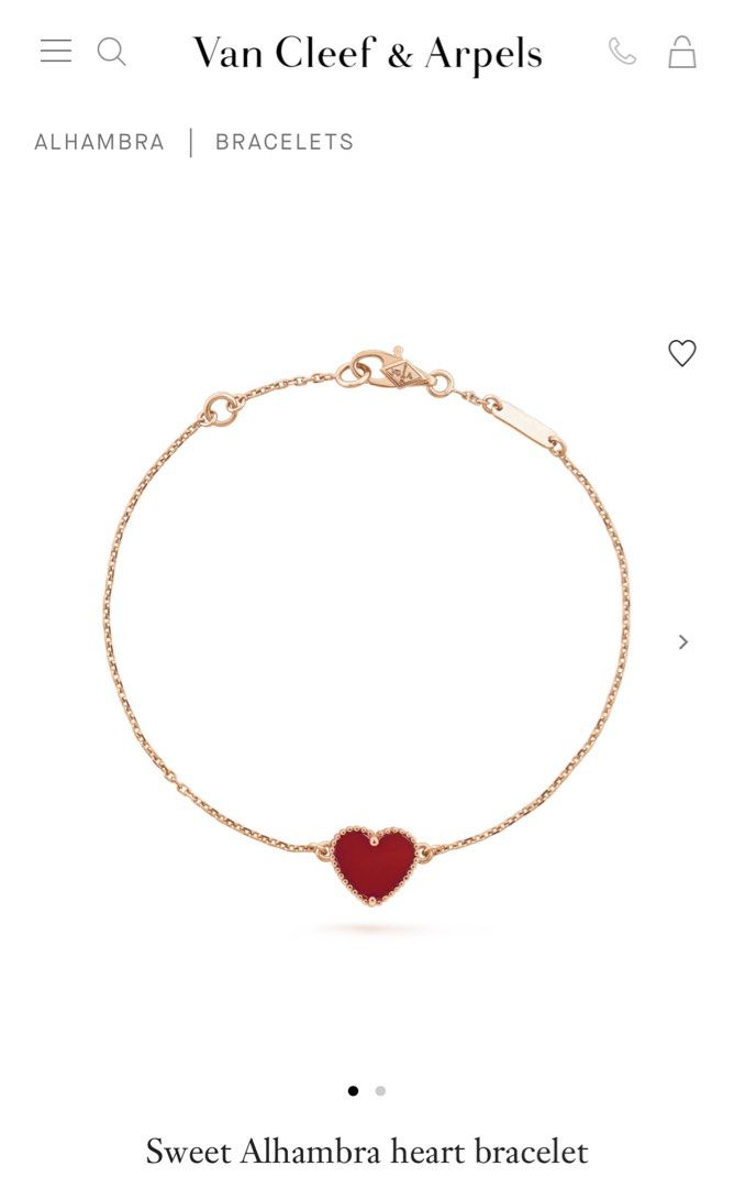 Sweet alhambra new arrivals heart bracelet