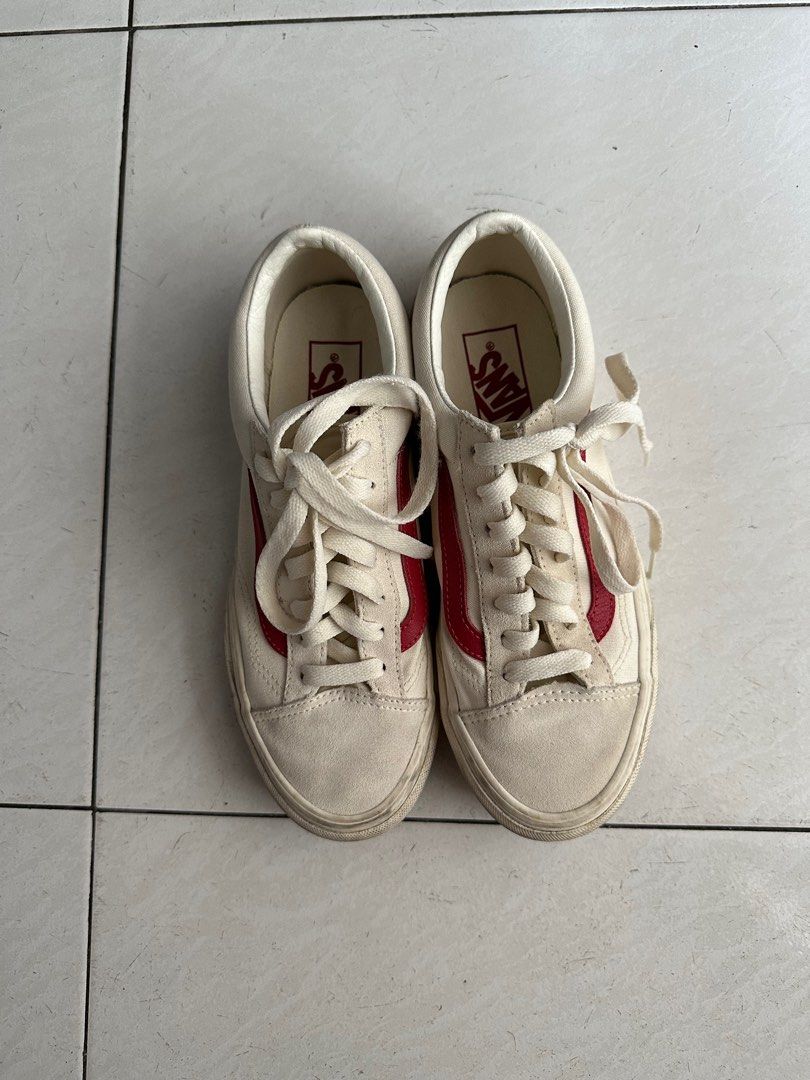 Marshmallow red vans sales