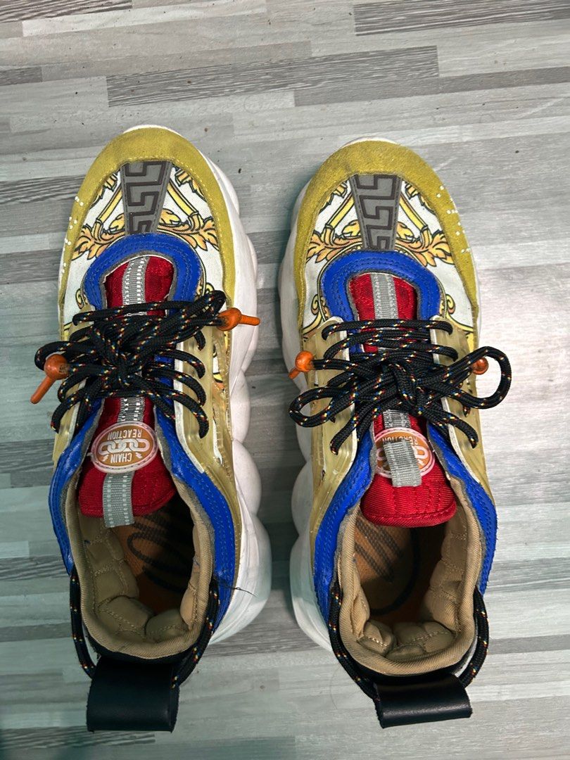 Versace Chain Reaction Multi-Color Rubber Suede, Luxury, Sneakers &  Footwear on Carousell