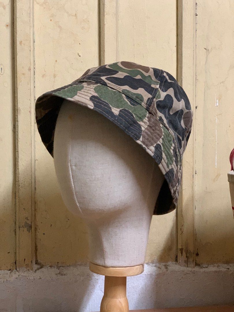 Vintage 60s LLBean Bucket Hat Duck Camo, Men's Fashion, Watches