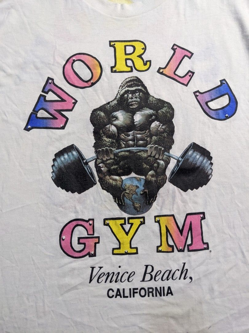 Vintage world gym shirts 2025