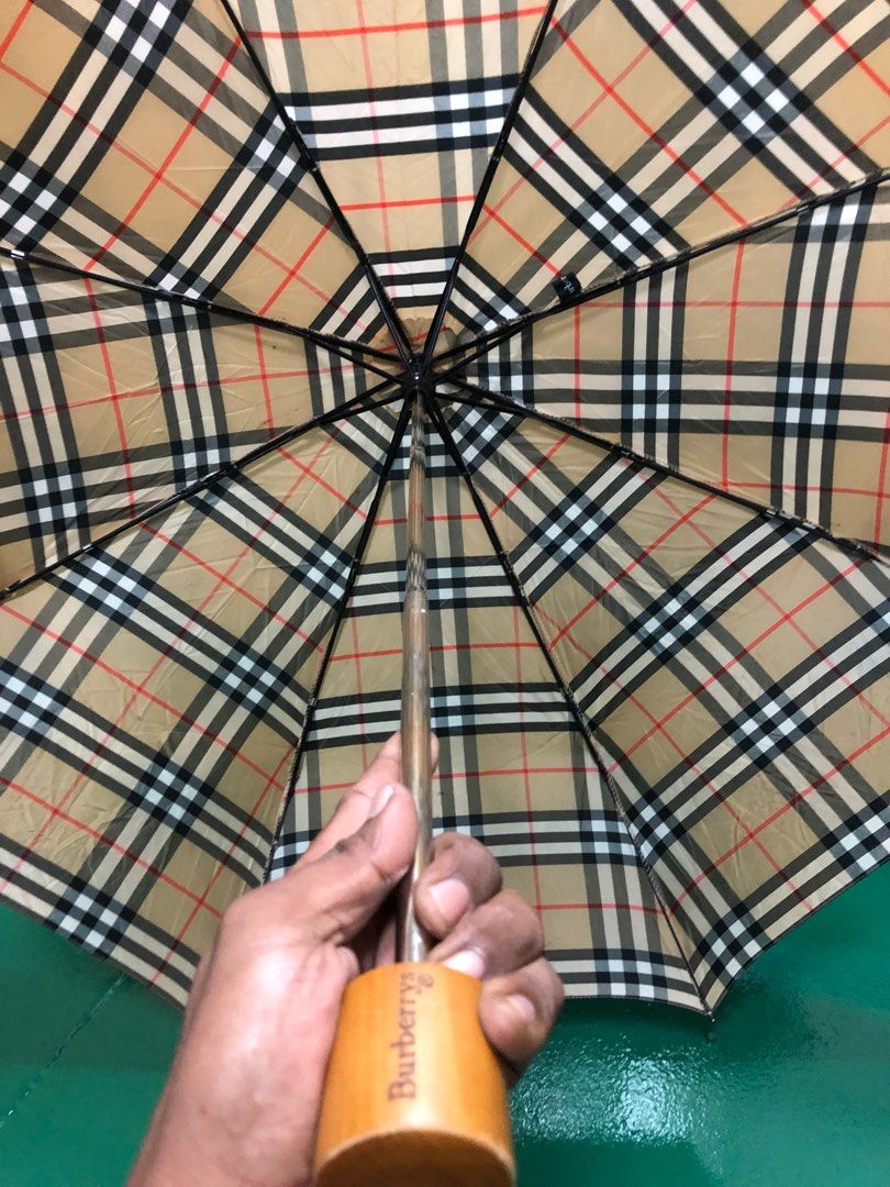 Burberry folding sale umbrella