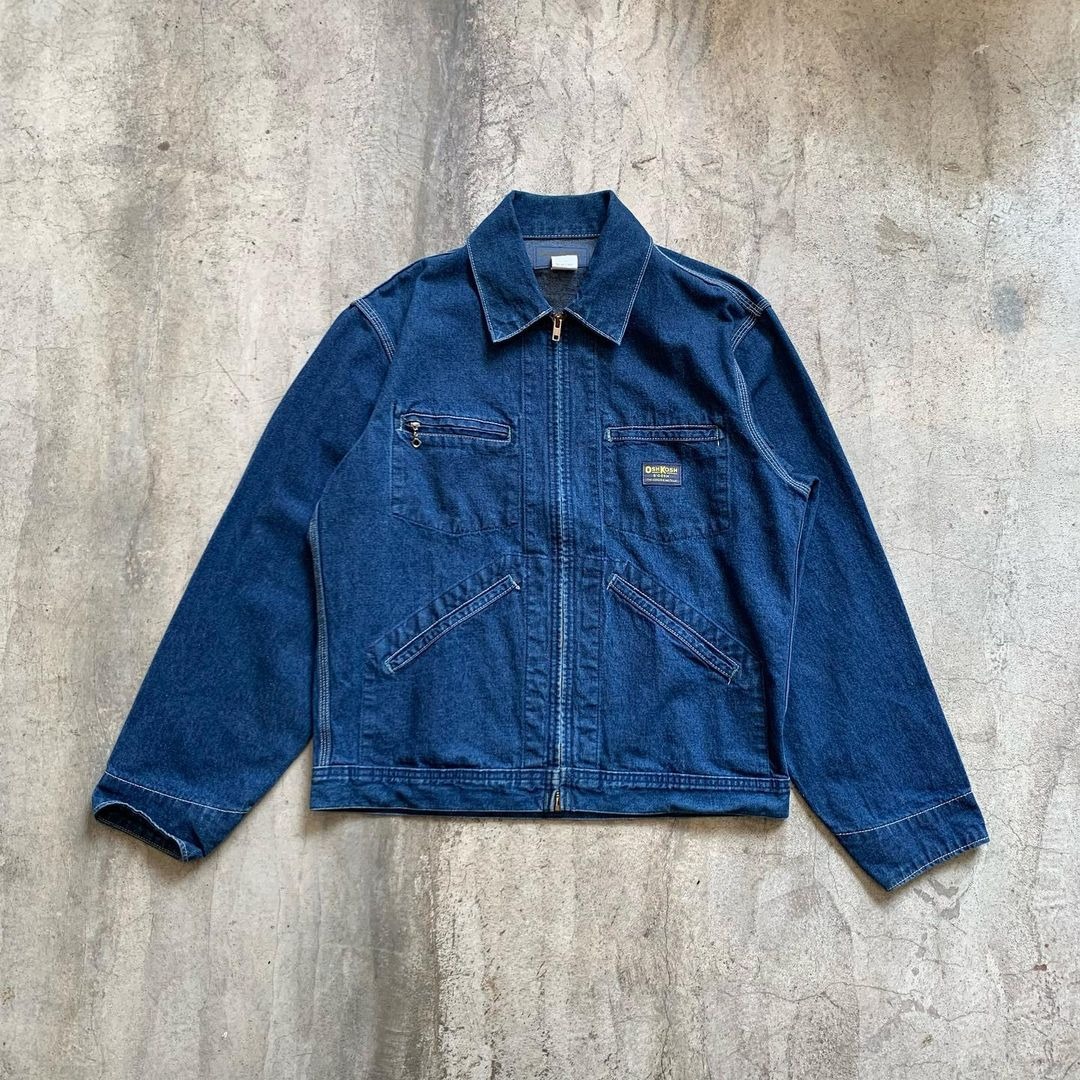 Vintage Oshkosh Blue Denim Work Jacket - 1990s not Detroit Visvim ...